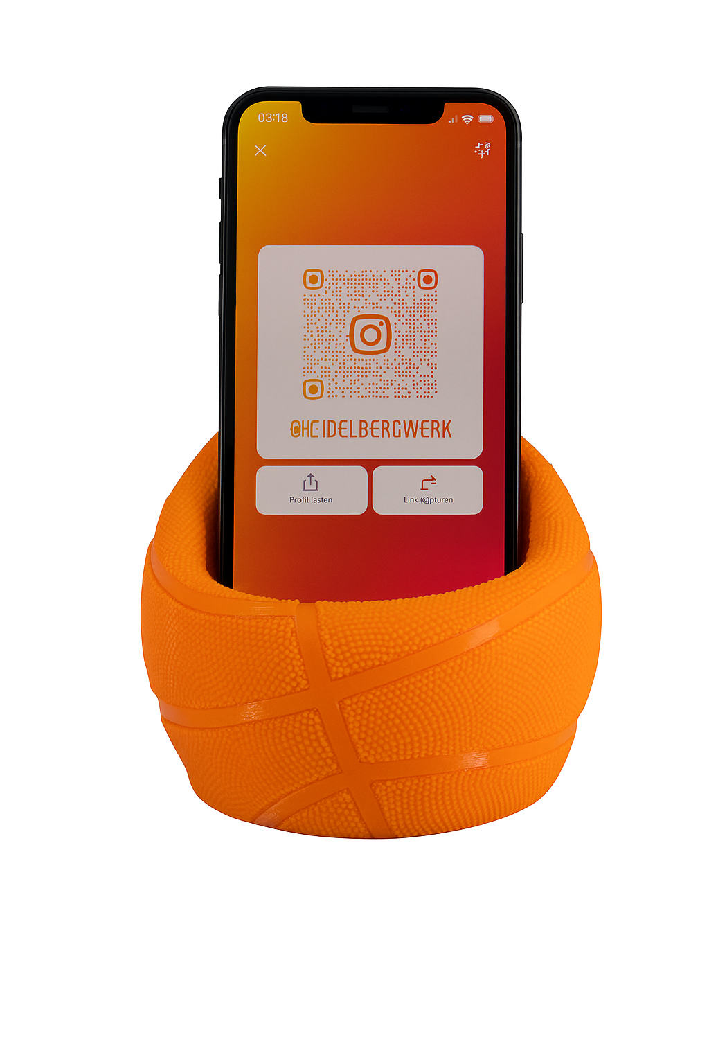 Handyhalter „Basketball“ – stylische Smartphone-Halterung